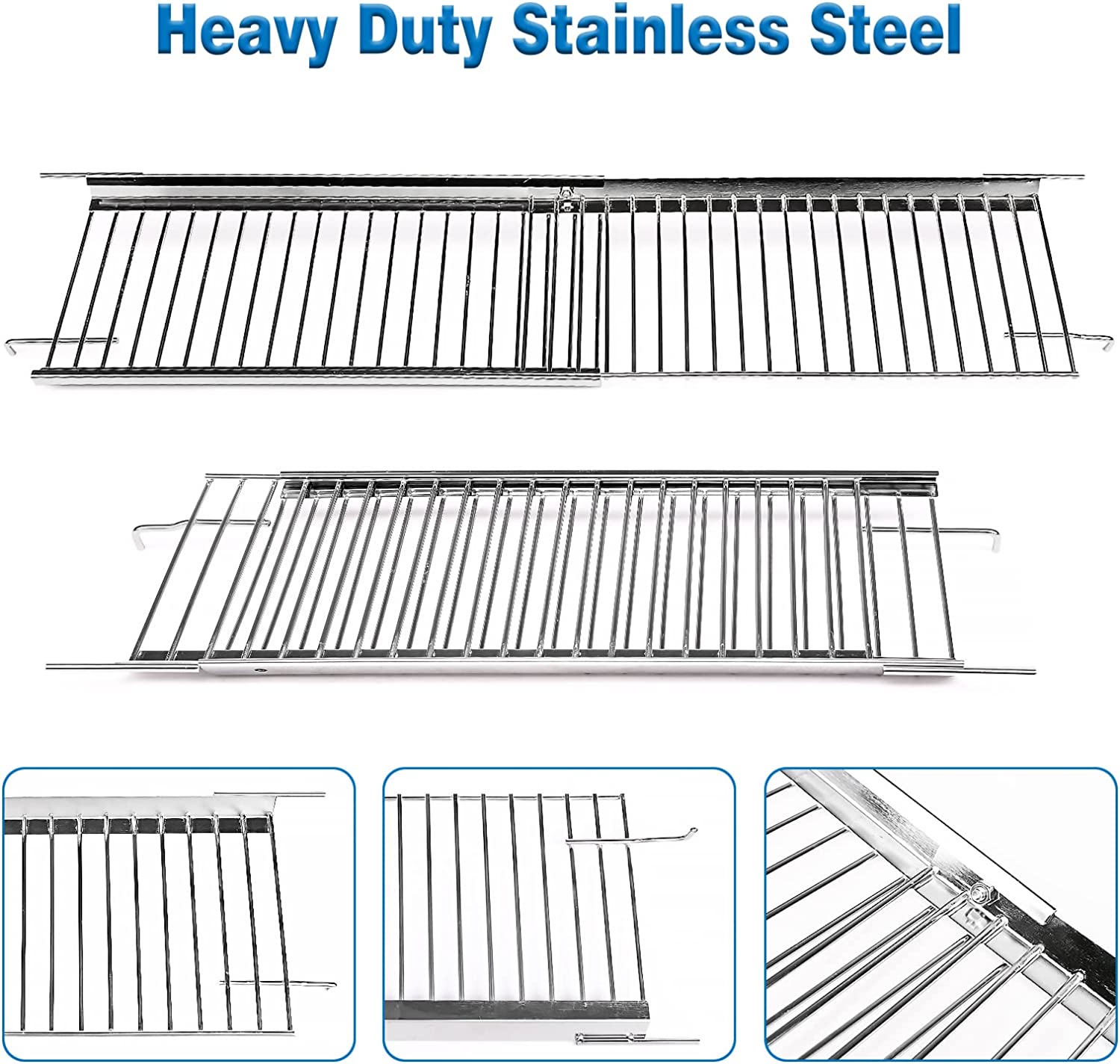 Expert Grill Heavy Duty Cover – Fits 5-6 Burner Gas Grills – 72x25x46 Inch – Black