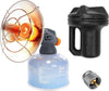 Portable Propane and Butane Heater for Camping, 4300 BTU 2 In 1 Tent Heater for Camping, Patio, Hiking, Garage, Ice Fishing, Safe Heat for Winter