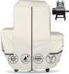 Premium Grill Cover for Pit Boss Lockhart Platinum Wood Pellet Smoker Combo Series 10500, PB2180LK Grills, Beige