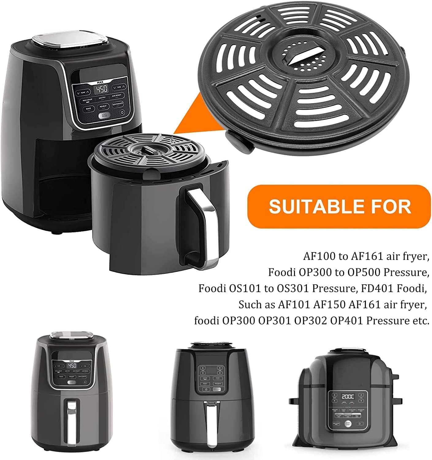  Air Fryer Replacement Parts for Ninja Foodi Airy Fryer