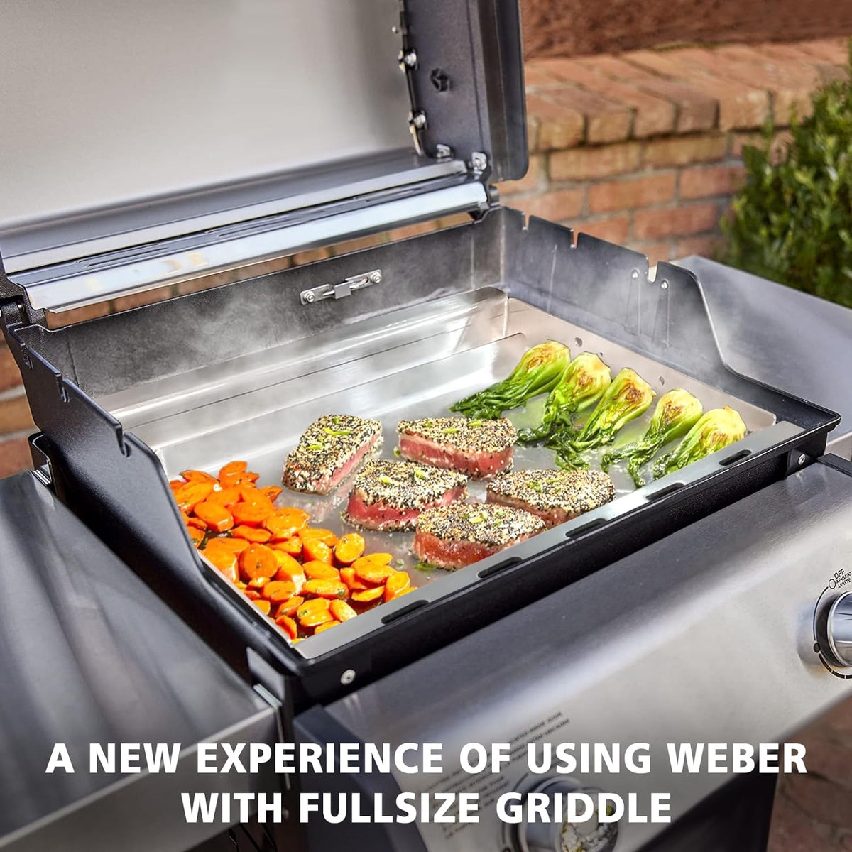 Full Size Griddle for Weber Spirit E/EP-310/325 3 Burner Grill Made Si ...