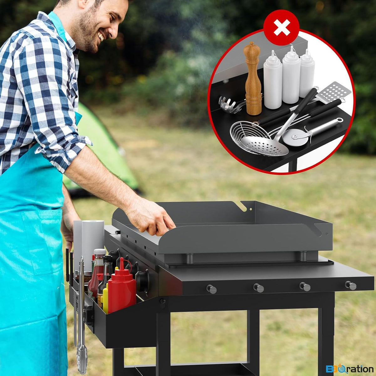 Griddle Front Accessory Shelf for Blackstone 36