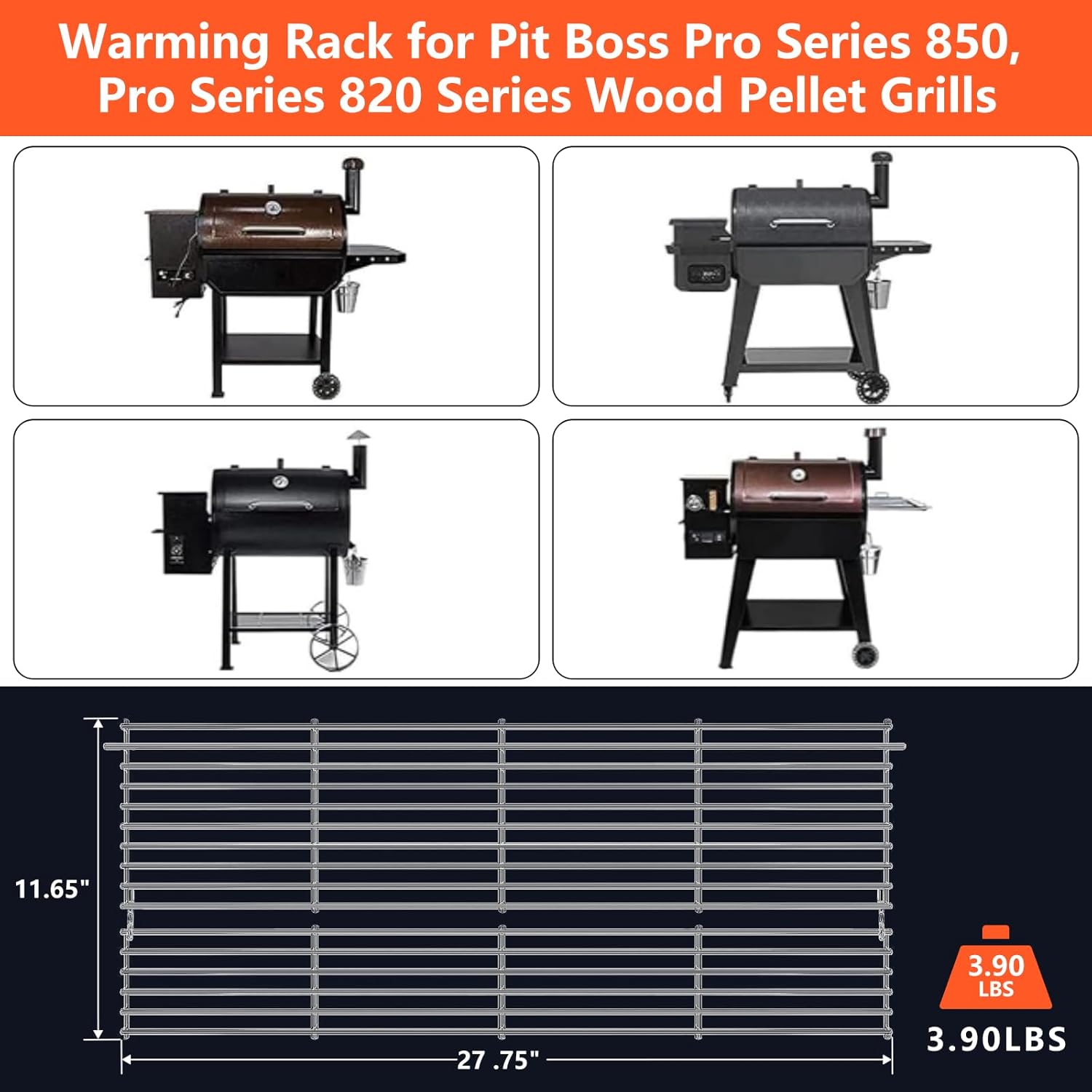Pb850 Warming Rack for Pit Boss PB820 PB850 Series, Holding Rack for Pit Bos ...