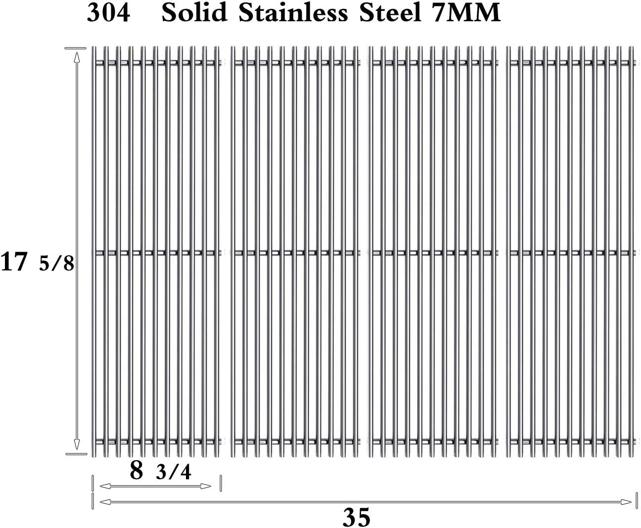 Cooking Grid Grates for Sams Member's Mark BG179A, BG1795BAL