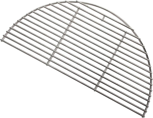 24’’ Half Moon Cooking Grid Grate for Kamado Joe Big Joe BJ-HCIGRIDDLE, XLarge Big Green Egg 24 Inch Ceramic Grills