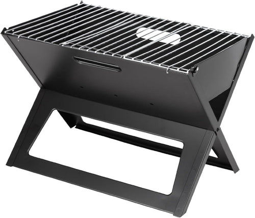Notebook Charcoal BBQ Grill 3.5mm Cooking Bars Instant Foldable & Easy Portability For Outdoor Barbecues Camping Traveling Picnics Garden Beach Party