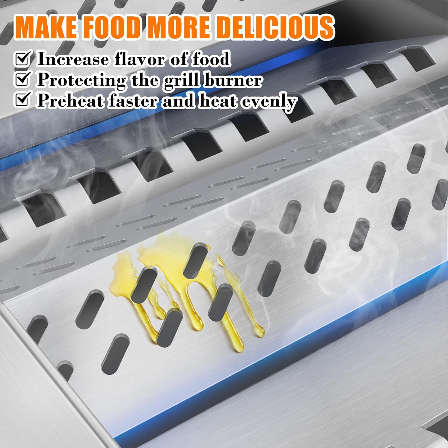 Kalomo Plaques chauffantes pour grill Bull Grill 16631, 16520, Bull Angus 4 brûleurs 47629, Bull Brahma Grill, Cal Flame G4 Outlaw, Bull BBQ Pièces de rechange pour barbecue à gaz Kalomo Plaques chauffantes pour grill Bull Grill 16631, 16520, Bull Angus 4 brûleurs 47629, Bull Brahma Grill, Cal Flame G4 Outlaw, Bull BBQ Pièces de rechange pour barbecue à gaz