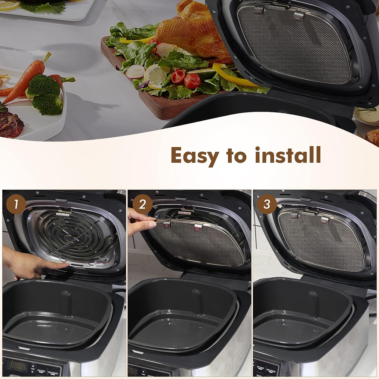 Grill Grate Compatible with Ninja AG301 Foodi,Accessories for