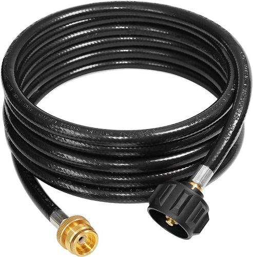 12 Ft Propane Adapter Hose Converter 16.4 oz or to 20 lb Tank, fits Weber Q Series, Camp Chef Stoves