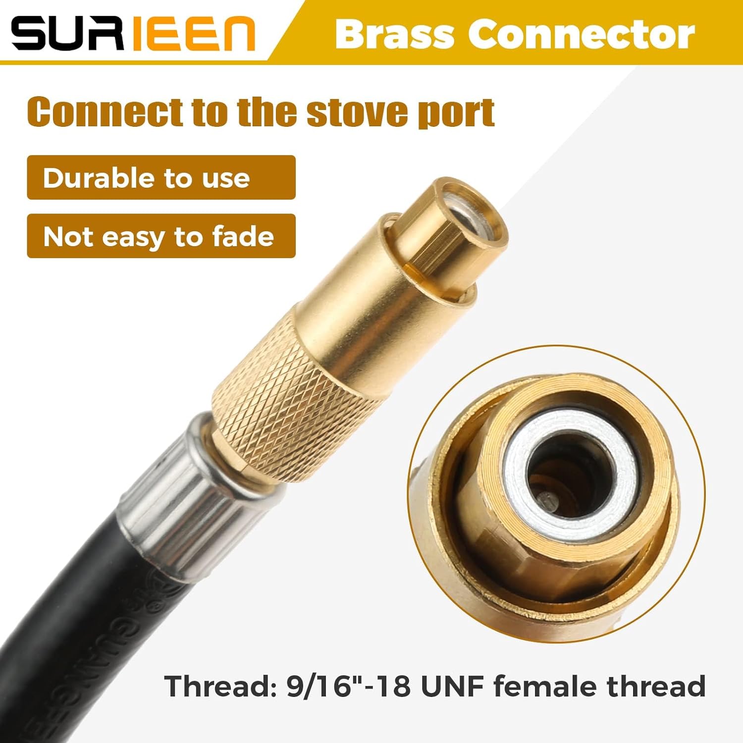 Mentalbeer 12 FT High Pressure LPG Propane Gas Hose With Adjustable Regulator – Stainless Steel