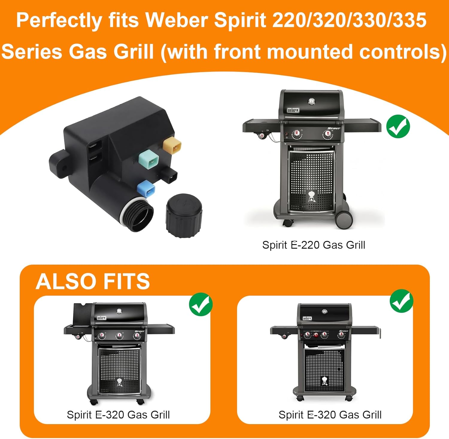 Weber 7642 Ontstekingskit Elektronisch voor Spirit 210/310 met frontbediening - Weber Original Store Weber 7642 Ontstekingskit Elektronisch voor Spirit 210/310 met frontbediening - Weber Original Store