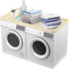 Washer Dryer Countertop 27.5" x 54", Non-Slip Laundry Topper for Washer and Dryer, Edge Rails for Laundry Room Organization and Storage
