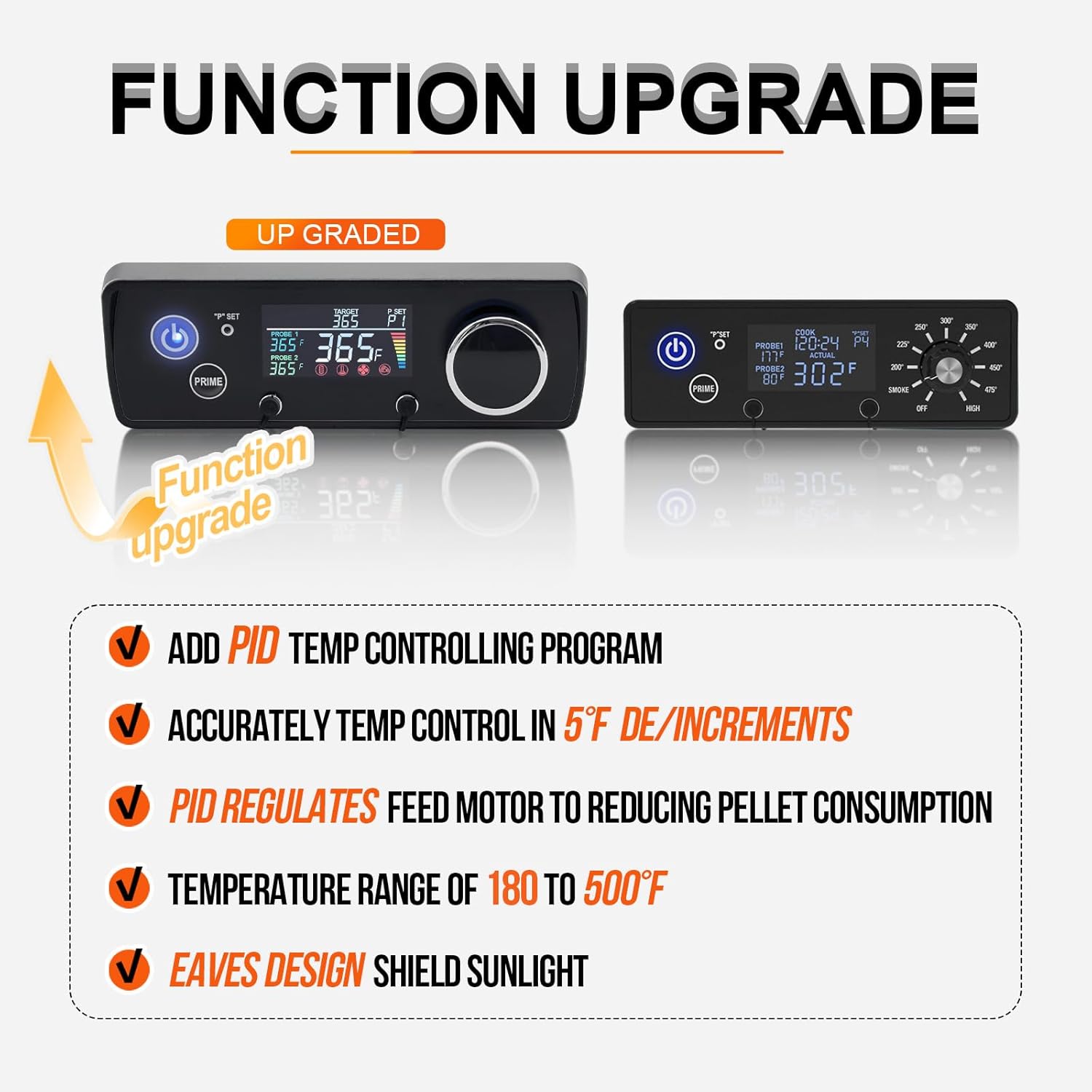 Pit Control Advanced PID Digital Control Board for Pit Boss Onyx Edition PB1500NX ...