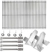 Repair Kit for Master Forge 1010037, 1010048 4 Burner Gas Grills, Grates, Burners, Heat Plates Set
