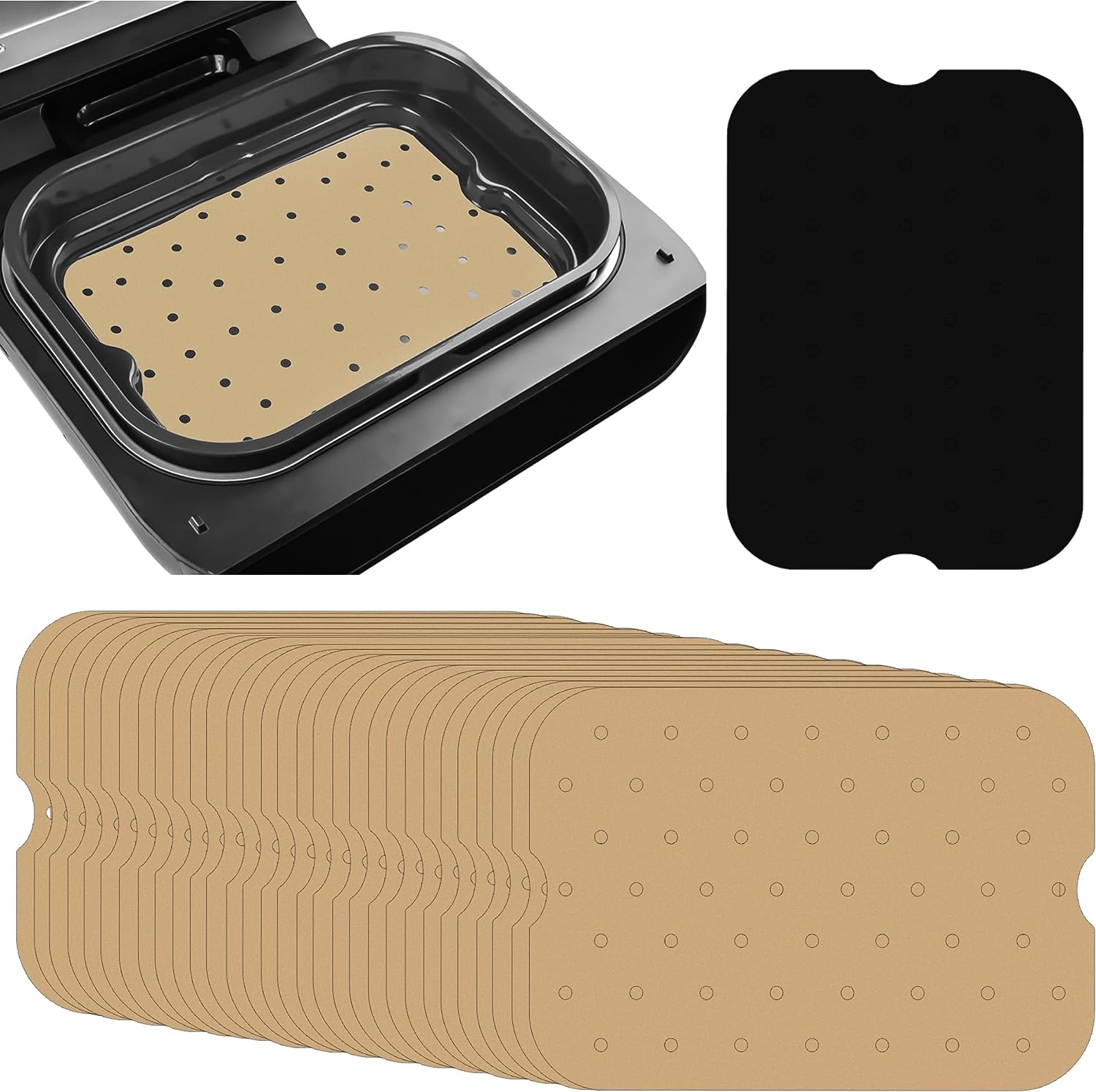 Friteuse Perkament Papieren Liners Voor Ninja Foodi XL Smart FG551 6-In-1 Indoor Grill, Ninja Foodi Accessoires Friteuse Perkament Papieren Liners Voor Ninja Foodi XL Smart FG551 6-In-1 Indoor Grill, Ninja Foodi Accessoires