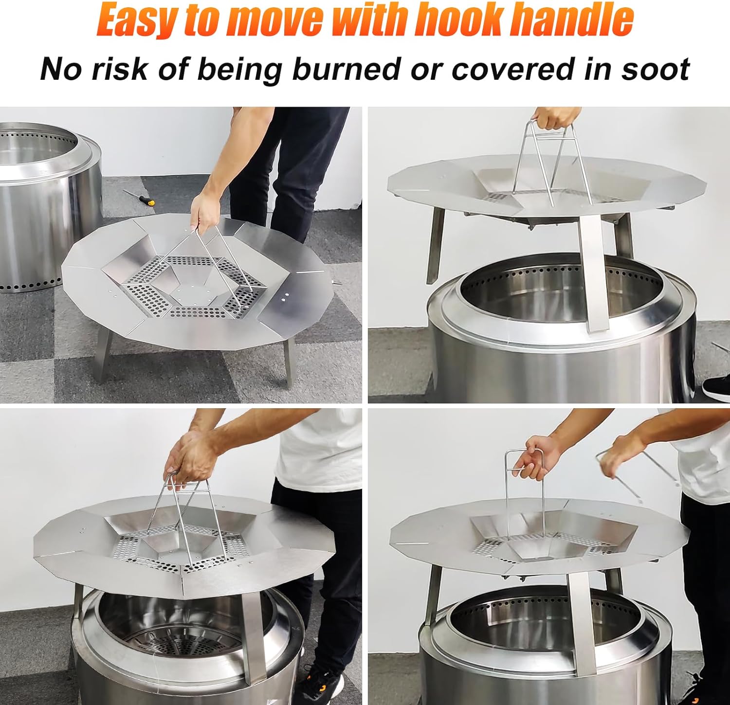 Heat Deflector for Solo Stove Yukon, 304 Stainless Steel Heat Diffuser ...