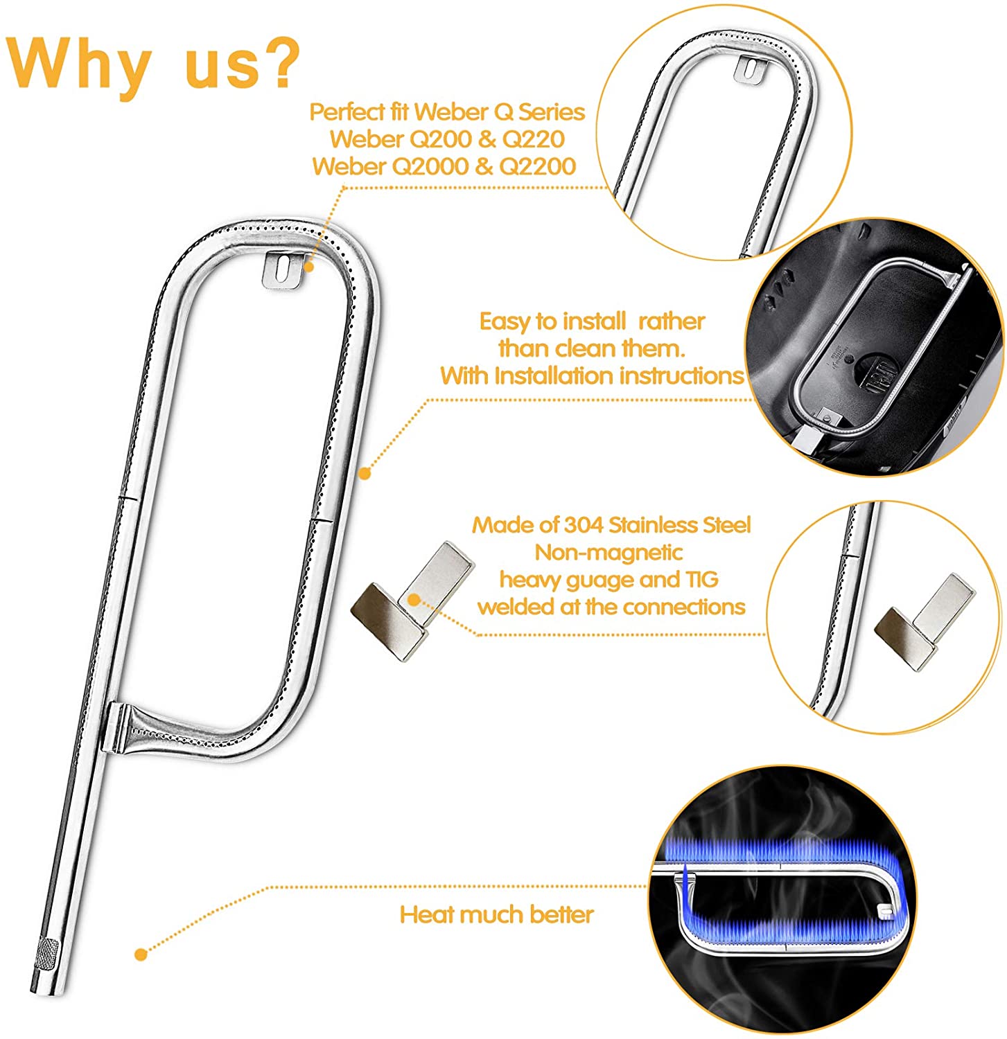 Master Forge Bbq Replacement Parts Quwfesudy IG49B BG179 Electrode