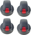 Control knobs for Char-Griller 8136, 8536 Flat Iron Gas Griddle Grill and 3 Burner Camp Stove 3338, 3138,4 Pack