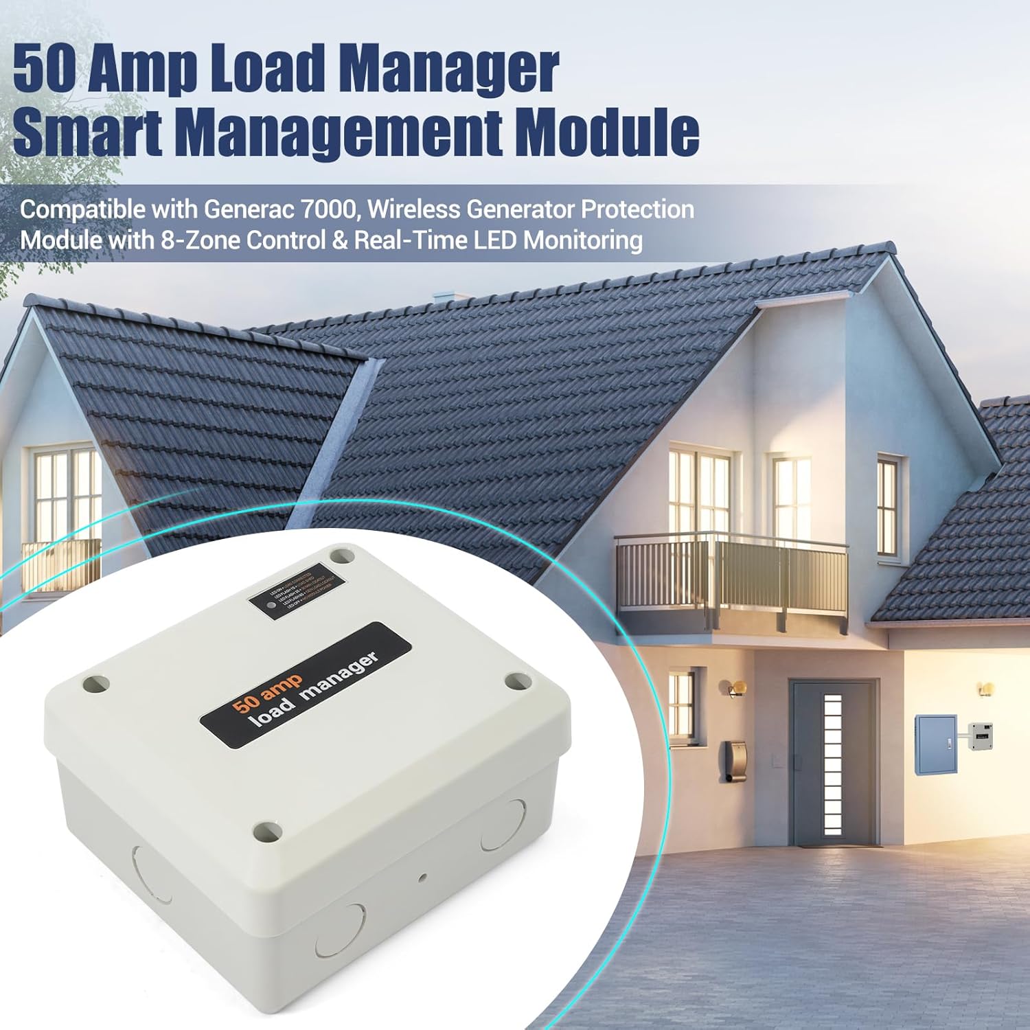 Generac Load Management Module Board 50 Amp Load Manager Smart Management Module for Generac 7000, Wireless ...