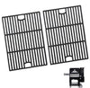 Cast Iron Cooking Grates for Masterbuilt Gravity Series 800 Digital Charcoal Grill and Smoker, Grill Grate Replacement for Gravity Series 800, 2-Pack