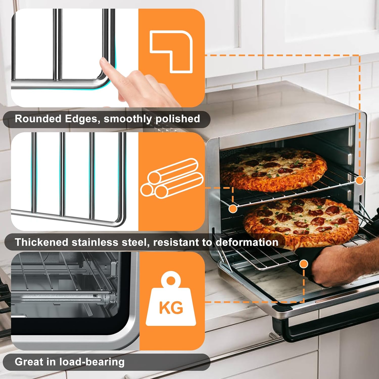 Fryer Wire Rack Air Fryer Wire Rack for Ninja Foodi 10 in 1 DT201 DT251 Digital Convec ...
