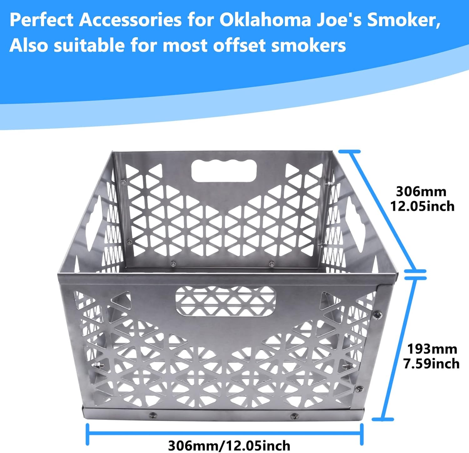 Charcoal Basket For Oklahoma Joe's Highland & Longhorn Smokers - LavaLock 12106