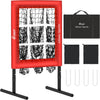 Baseball Pitching Net with Strike Zone 9 Hole Adjustable Height Baseball Target for Throwing, Training Net for Practice, Softball Target Nets