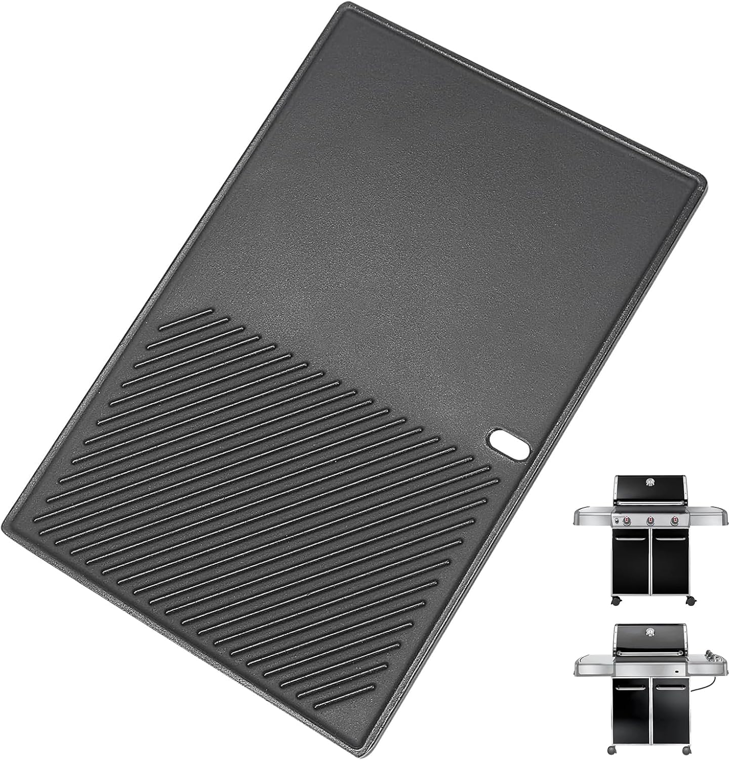 Reversible Cast Iron Griddle Plate Replacement Parts for Weber