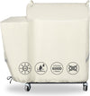 Grill Cover for Rec Tec RT-590, Recteq Deck Boss 590 Wood Pellet Smoker, Heavy Duty Waterproof Fade Resistant Outdoor Smoker Cover, Beige