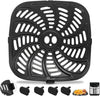 Grill Pan Crisper Plate for Gourmia GAF838 GAF856 GAF826 Air Fryer, Nonstick 9.8x9.8" Square Air Fryer Rack Tray for Gourmia 8QT Air Fryer