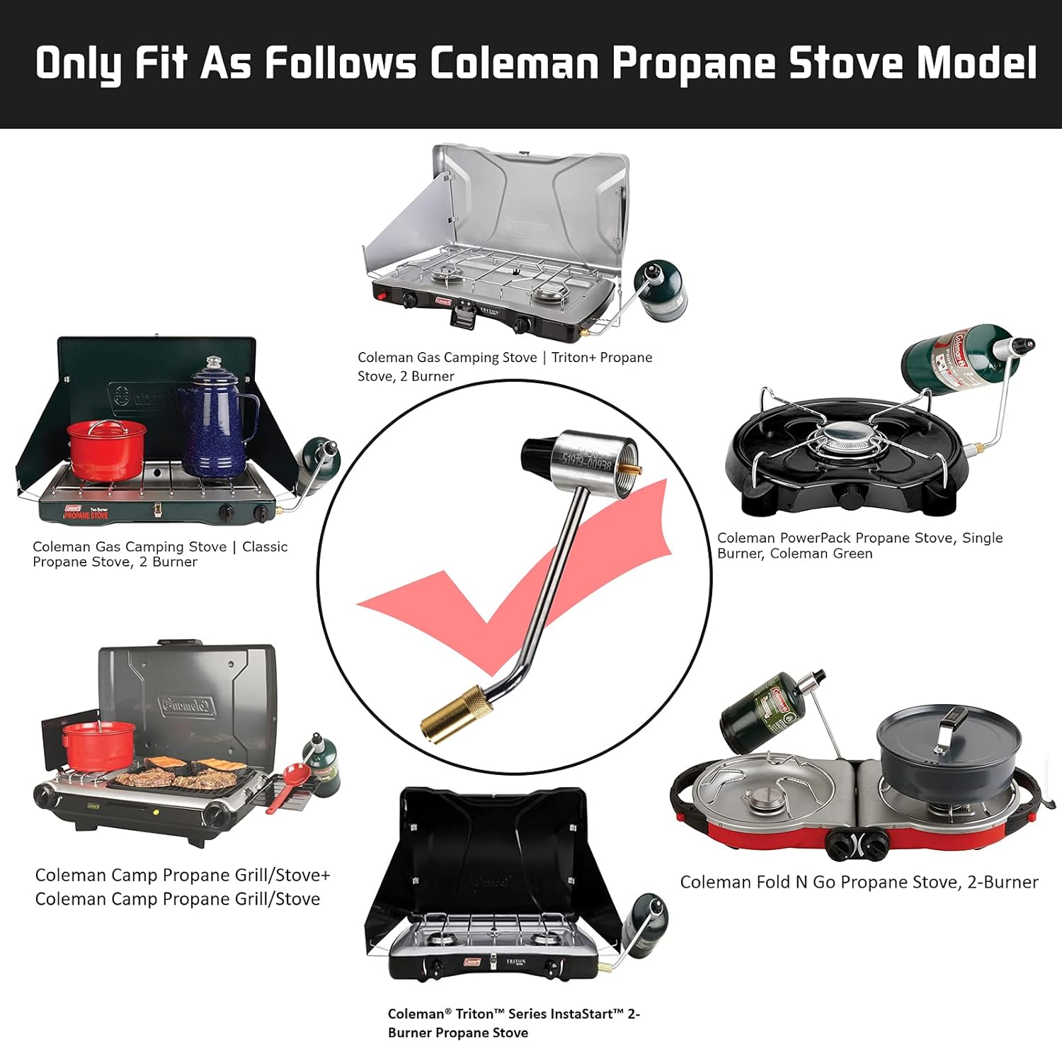 Coleman Fold N Go Propane Stove 2 Burner 