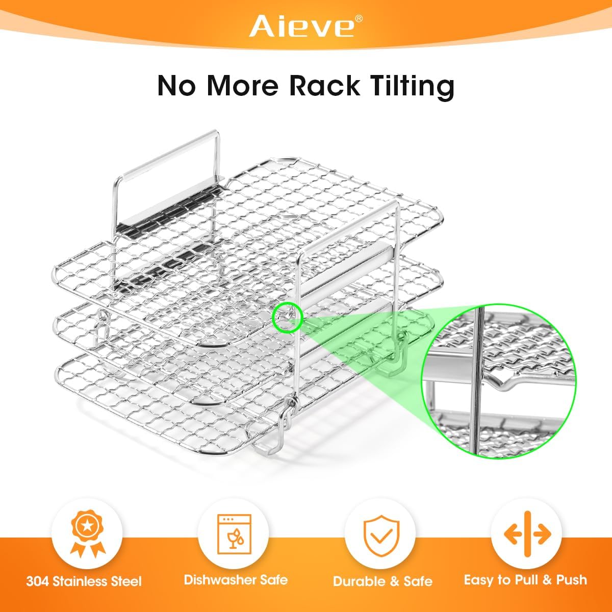 304 Stainless Steel Multi-Layer Dehydrator Toast Rack fits for