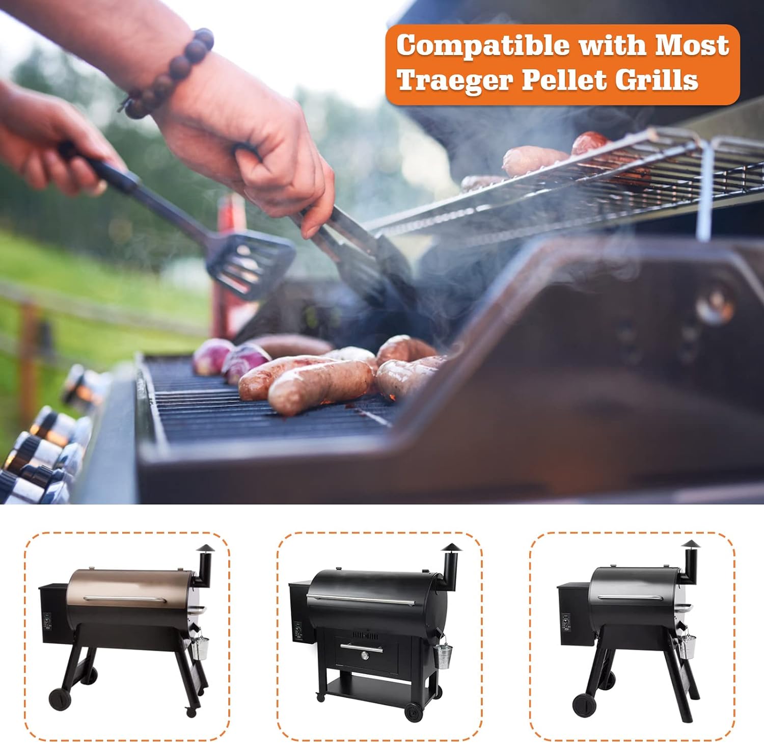 Traeger Grill JIN BETTER GRILL PARTS 17 Inch Igniter Auger Shaft