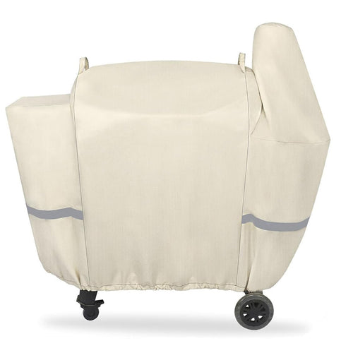 Grill Cover for Pit Boss Pro 820/850 Series 820D, 820FB, 820D3, 820SC, 820XL, 820PS1, 820CS1 Deluxe, Competition, Sportsman Wood Pellet Grills, Beige