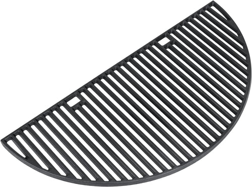 Half Moon Cast Iron Grill Grate fits Kamado Joe Big Joe 24 Inch, Weber Summit Kamado E6/S6 Charcoal Grills