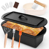 Bread Loaf Pan, Oval Cast Iron Bread Pan With Lid, 3.2QT Pre-Seasoned Sourdough Artisan Bread Baking Pan, With Sourdough Starter Kit