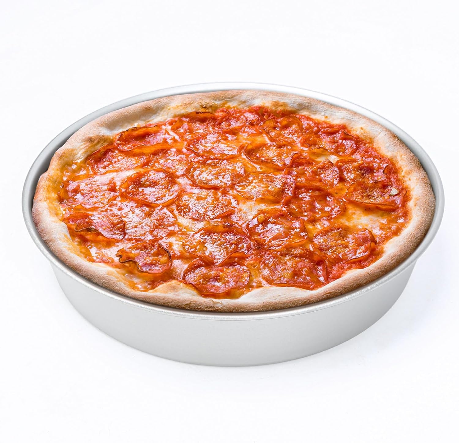 Chicago Style Deep Dish Pizza Pan Inch, Round Hard Anodized