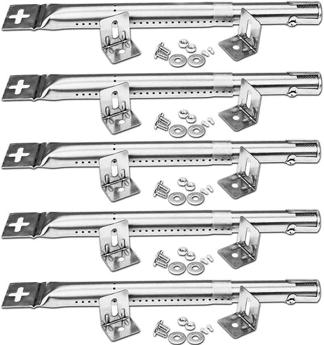 Burner Tubes for Char-broil 5 Burner 461271108, 463260207, 463260707, 463260708, 463264407, 463271108, Quantum 463272108 Gas Grills