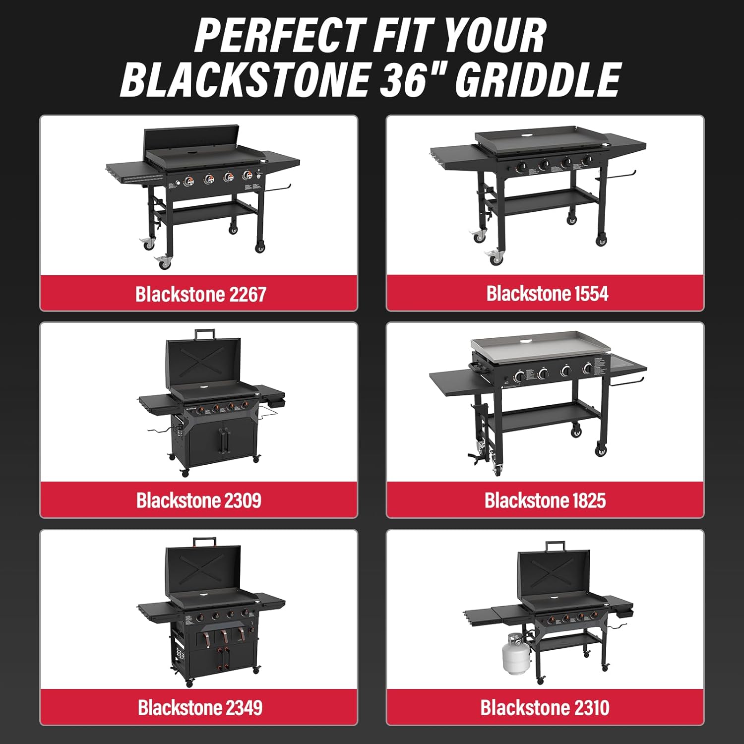 Griddle Top Container Rack 2-Pack Warming Rack for Blackstone 36