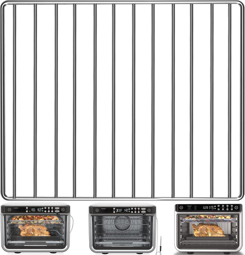 Air Fryer Wire Rack for Ninja Foodi 10 in 1 DT201 DT251 Digital Convection Toaster Oven, 14.4 x11.4 Inch Stainless Steel Baking Tray Rack