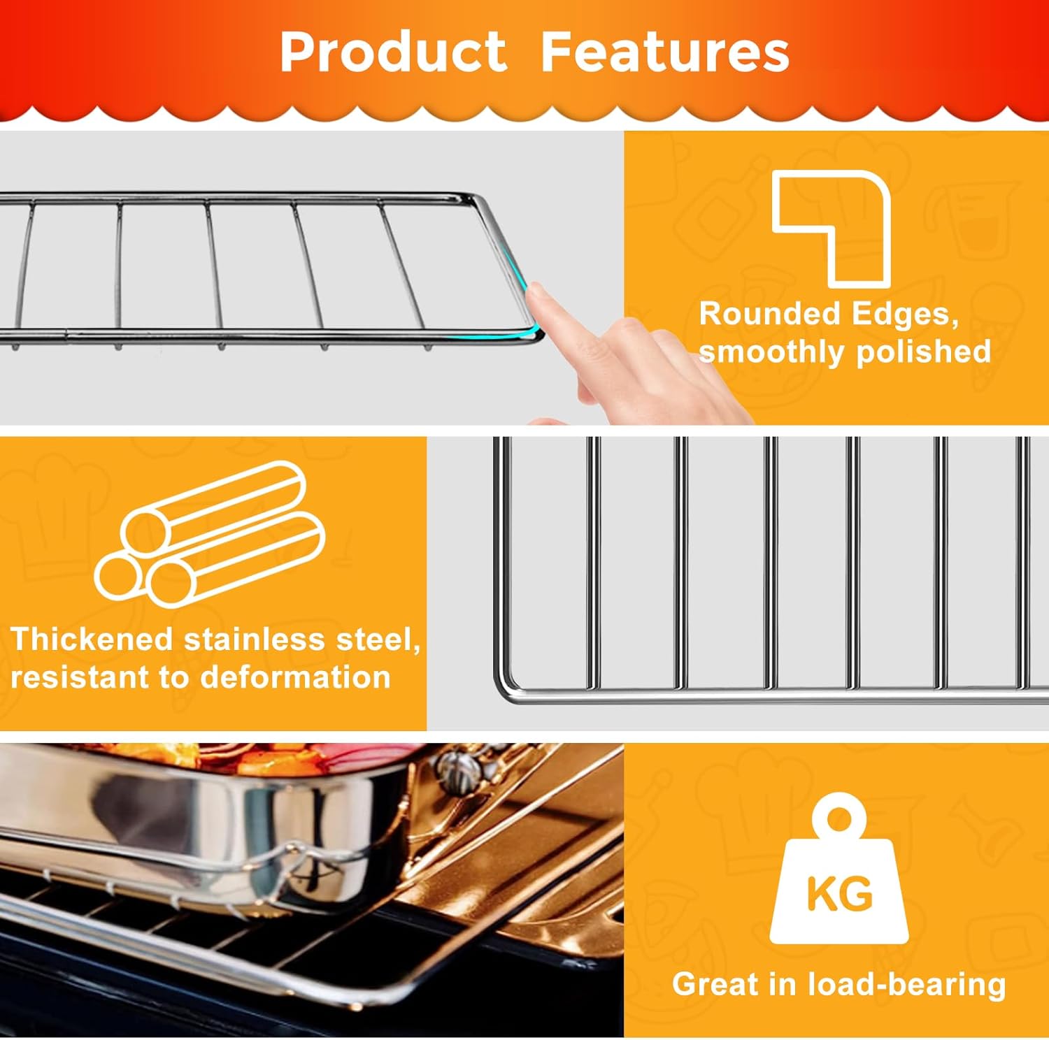 Fryer Wire Rack Air Fryer Wire Rack for Emeril Lagasse Everyday 360 Air Fryer, Stainle ...