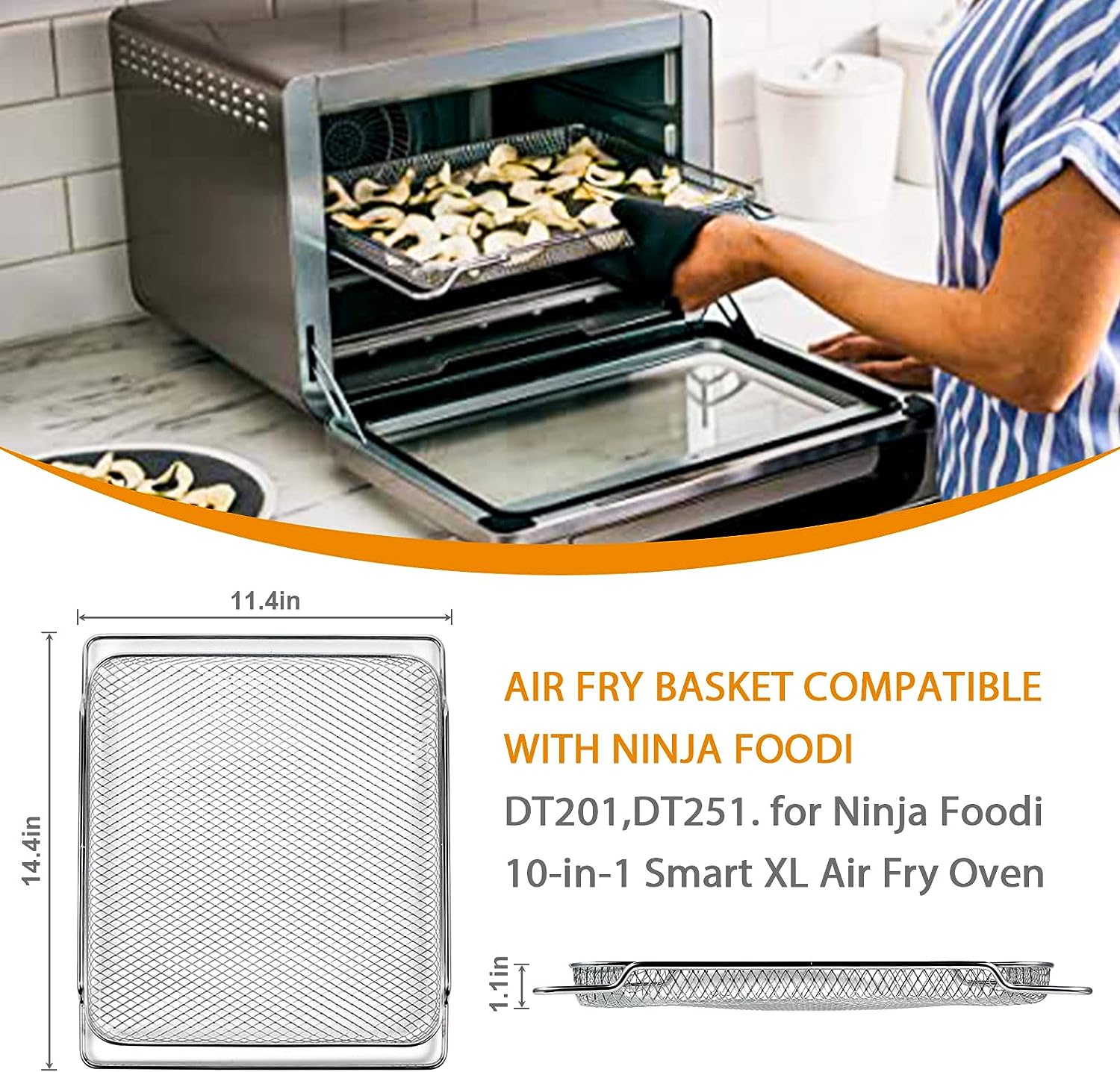 OEM Replacement Right Basket For Ninja Foodi DualZone Air Fryer 4