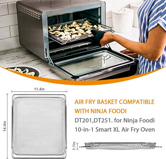 Replacement Air Fry Basket for Ninja Foodi DT251 Air Fryer Oven,Air Fryer  Basket for Ninja Foodi DT201,DT200,Accessories for Ninja Foodi 10-in-1  Smart