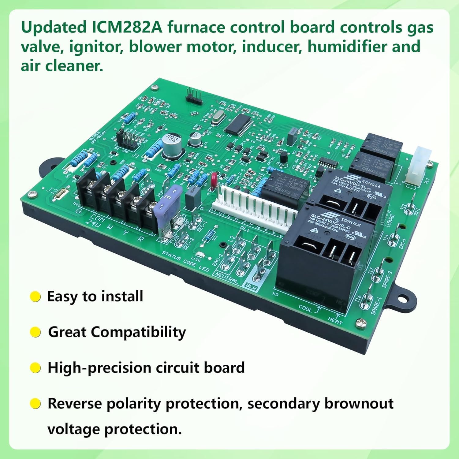 Furnace Control Board Module ICM282A Fits Carrier HK42FZ013 HK42FZ004 ...