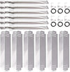 Replacement Parts Kit for Nexgrill 6 Burner 720-0898, 720-0898A, 730-0898, 730-0898A Grills, Stainless Steel Burners and Heat Plates