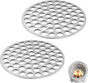 2 Pack Pellet Adapter for Solo Stove Lite Fire Pit, Dual Fuel Wood, Pellet, SUS304 Stainless Steel, 3.66"D x 3.66"W x 0.08"H