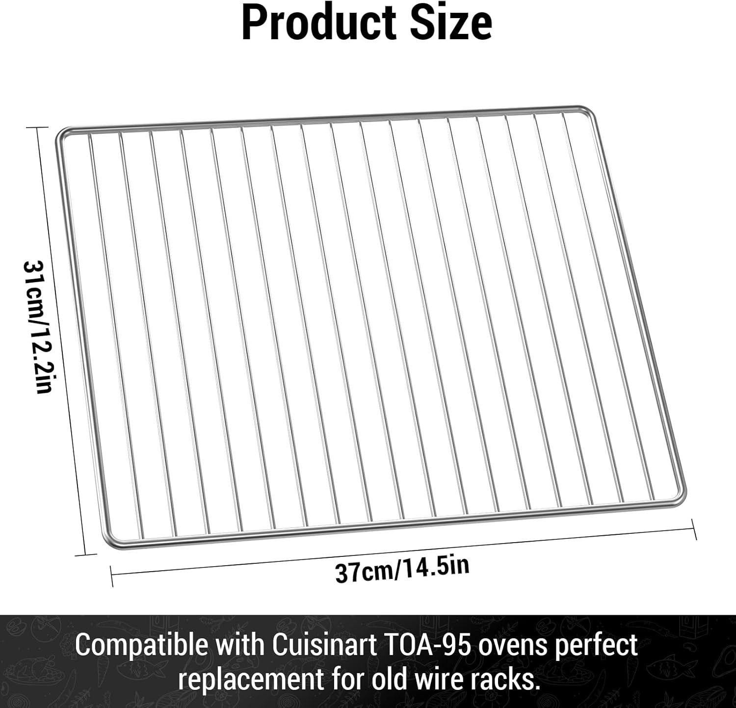 Wire Oven Rack for Cuisinart TOA-95 Convection AirFryer Toaster Oven ...