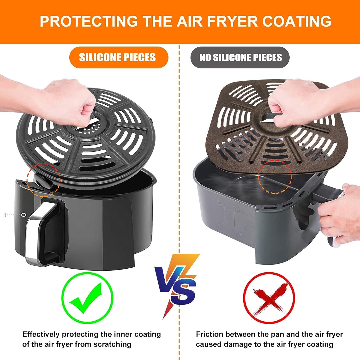 Air Fryers Plate | Air Fryers Replacement Grill Pan For Air Fryers |  Nonstick Air Fryers Rack Coating Crisper Plate, Air Fryers Replacement  Parts, Air