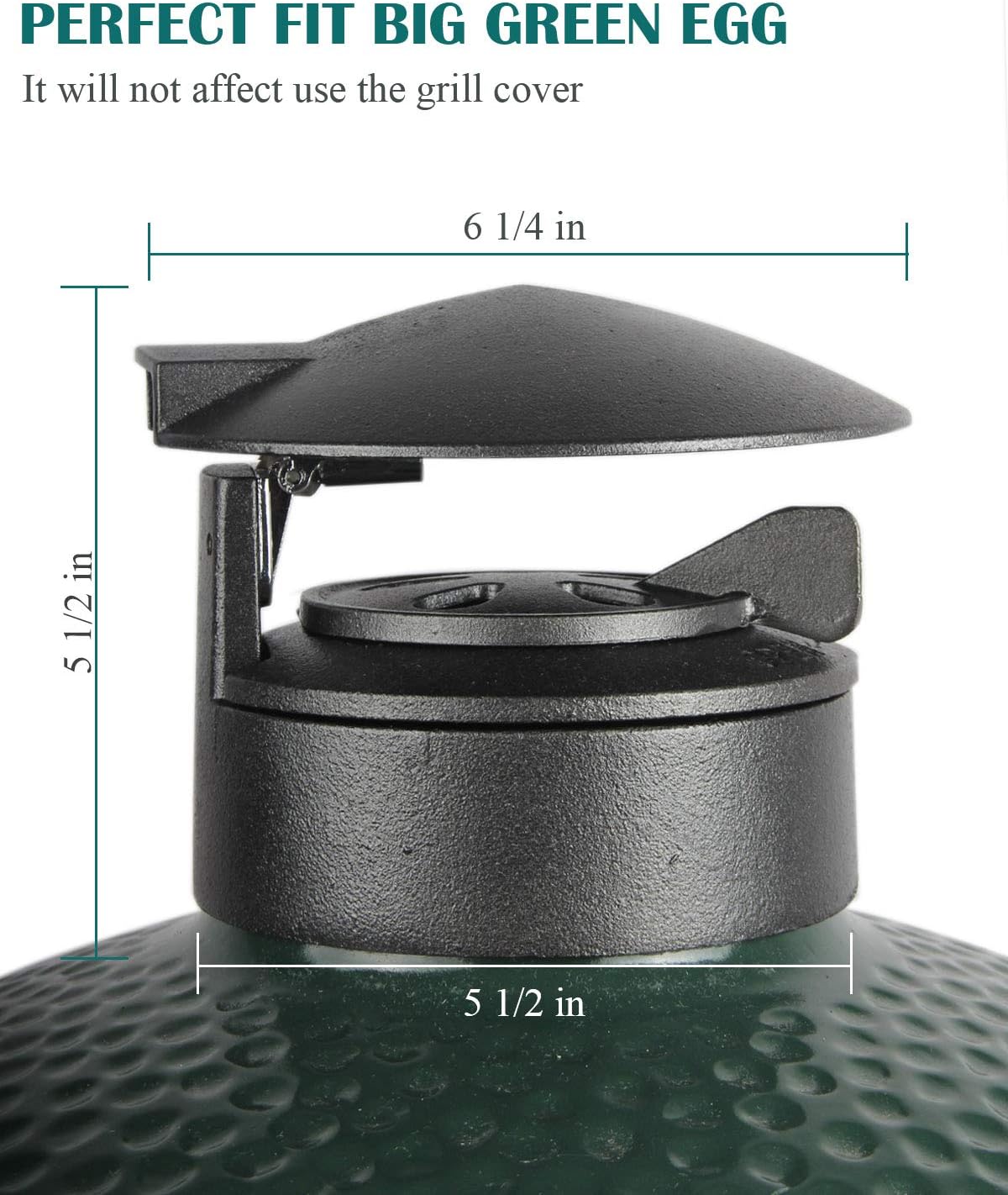 in Cap for Medium Large XLarge Big Green Egg Kamdo Ceramic