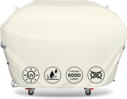 63" Grill Cover 7757 for Weber Genesis 300 Series E-325s, S-325s, EX-325s, E-335, SX-325s, S-335, EX-335, SX-335 3 Burner Grills 2022 & Newer, Beige
